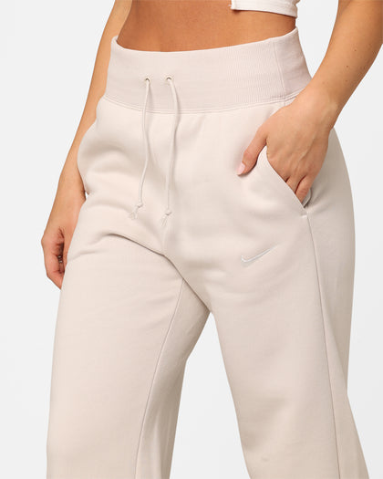 Nike Women's Sportswear Phoenix Fleece High Rise Cropped Sweatpants Light Orewood Brown