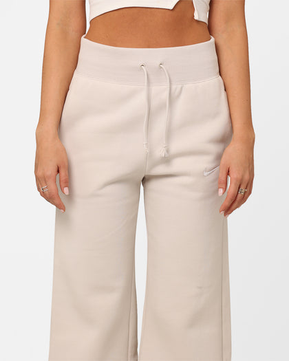 Nike Women's Sportswear Phoenix Fleece High Rise Cropped Sweatpants Light Orewood Brown