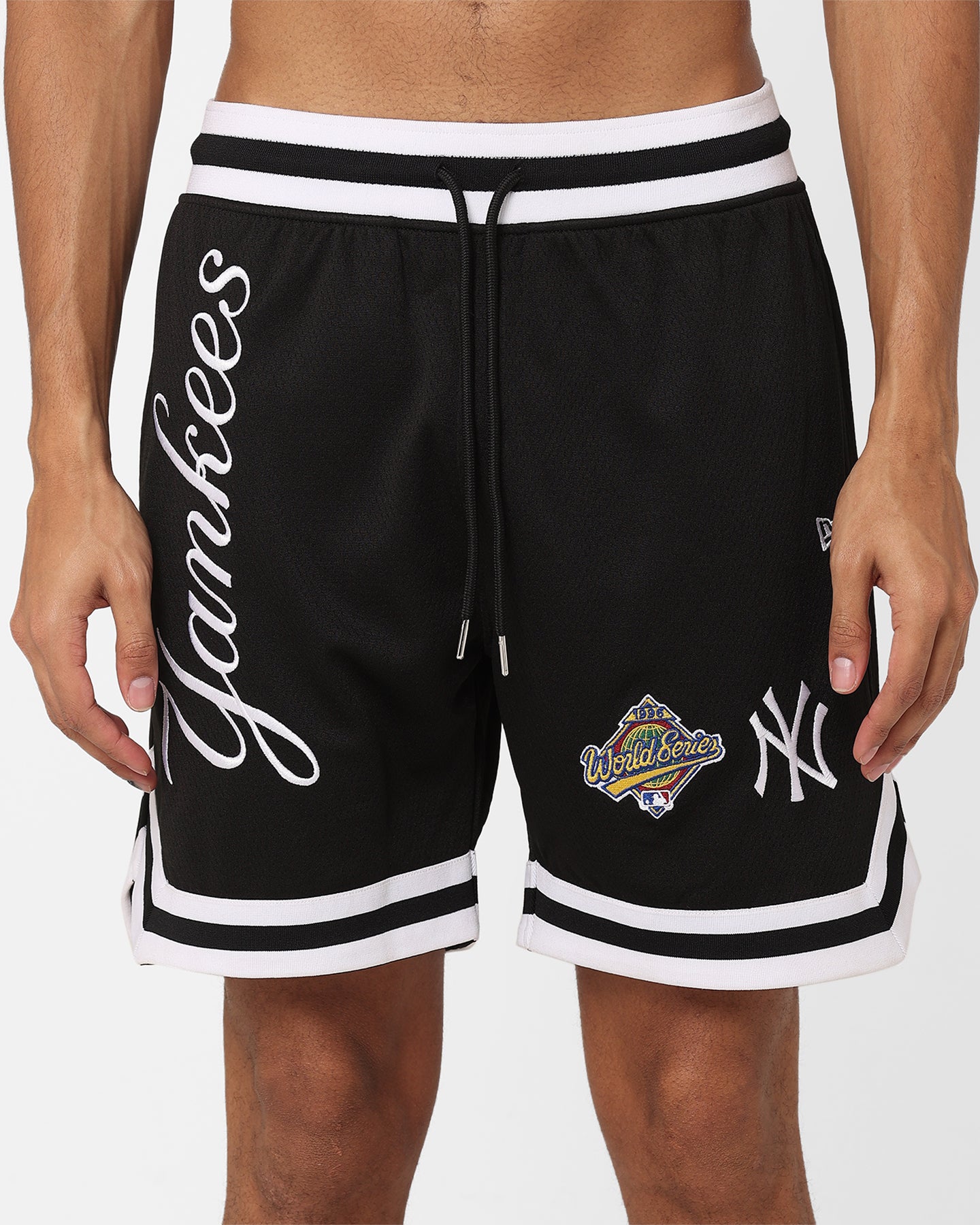 New Era New York Yankees Mesh Shorts Black | Culture Kings NZ