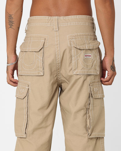 True Religion Big T Classic Cargo Pants Travertine