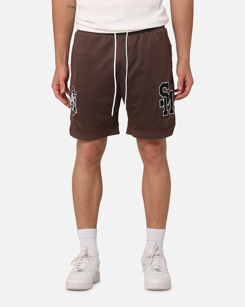 Saint Morta La Rambla Basketball Shorts Dark Brown