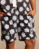 Saint Morta Vintage Rose Beach Shorts Black