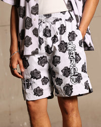 Saint Morta Vintage Rose Beach Shorts White