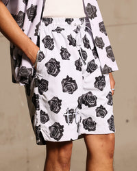 Saint Morta Vintage Rose Beach Shorts White