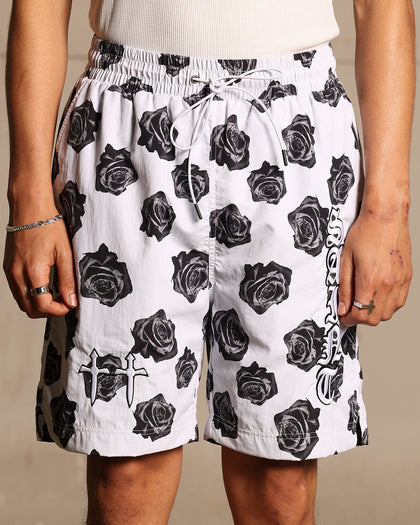 Saint Morta Vintage Rose Beach Shorts White