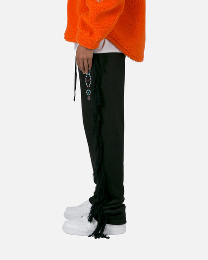 MNML Trail Frayed Sweat Pants Black