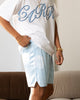 Carre Rose Bunch Mesh Shorts Light Blue