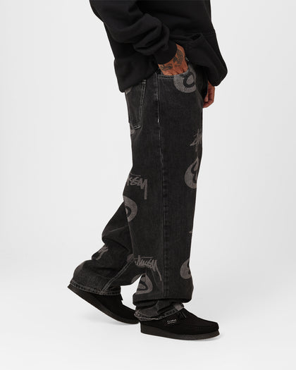 Stussy Stock 8 Ball Jeans Black Denim