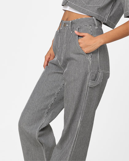 X-Girl Women's Peels Painter Pants Black/White