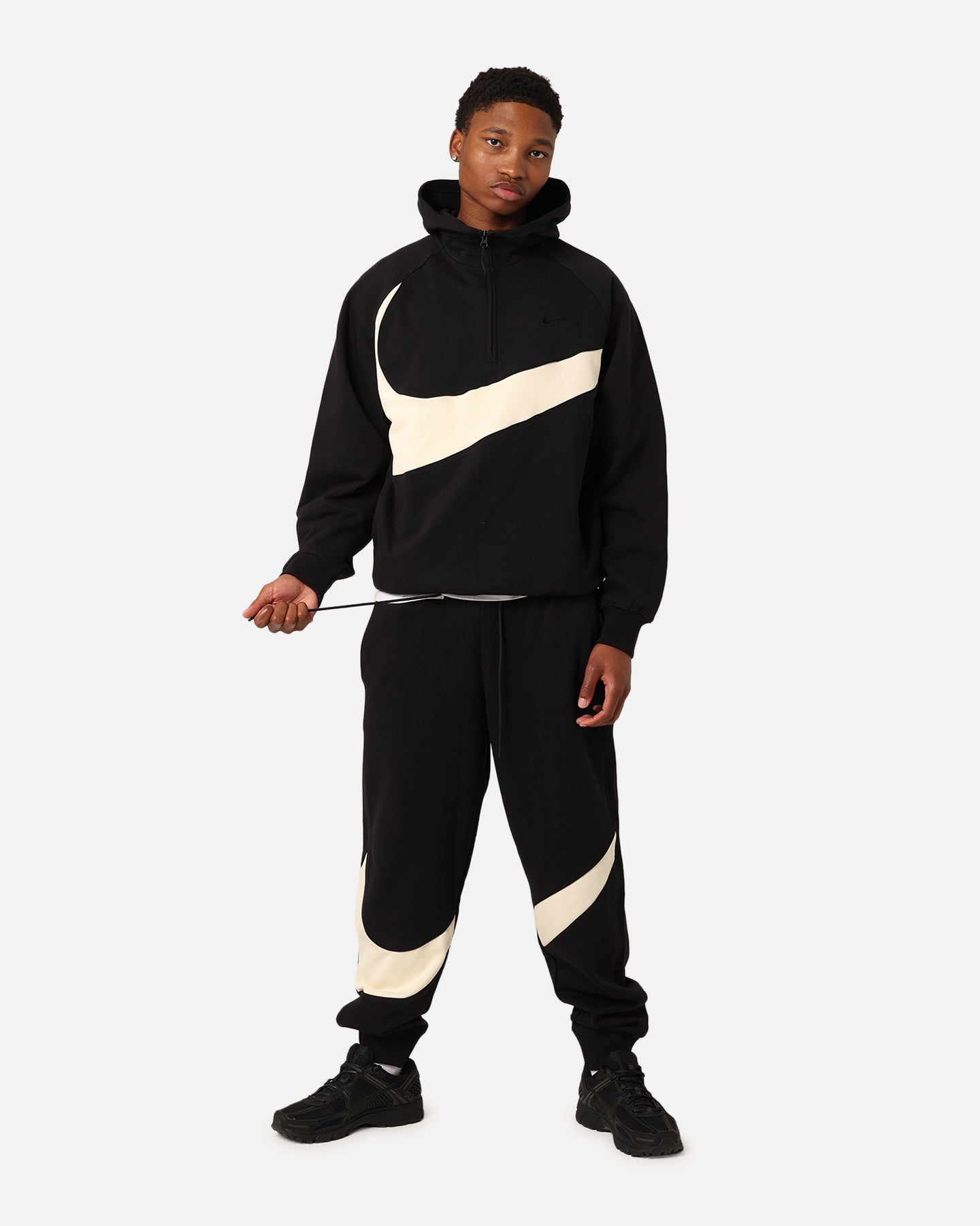 coconut milk swoosh tracksuit