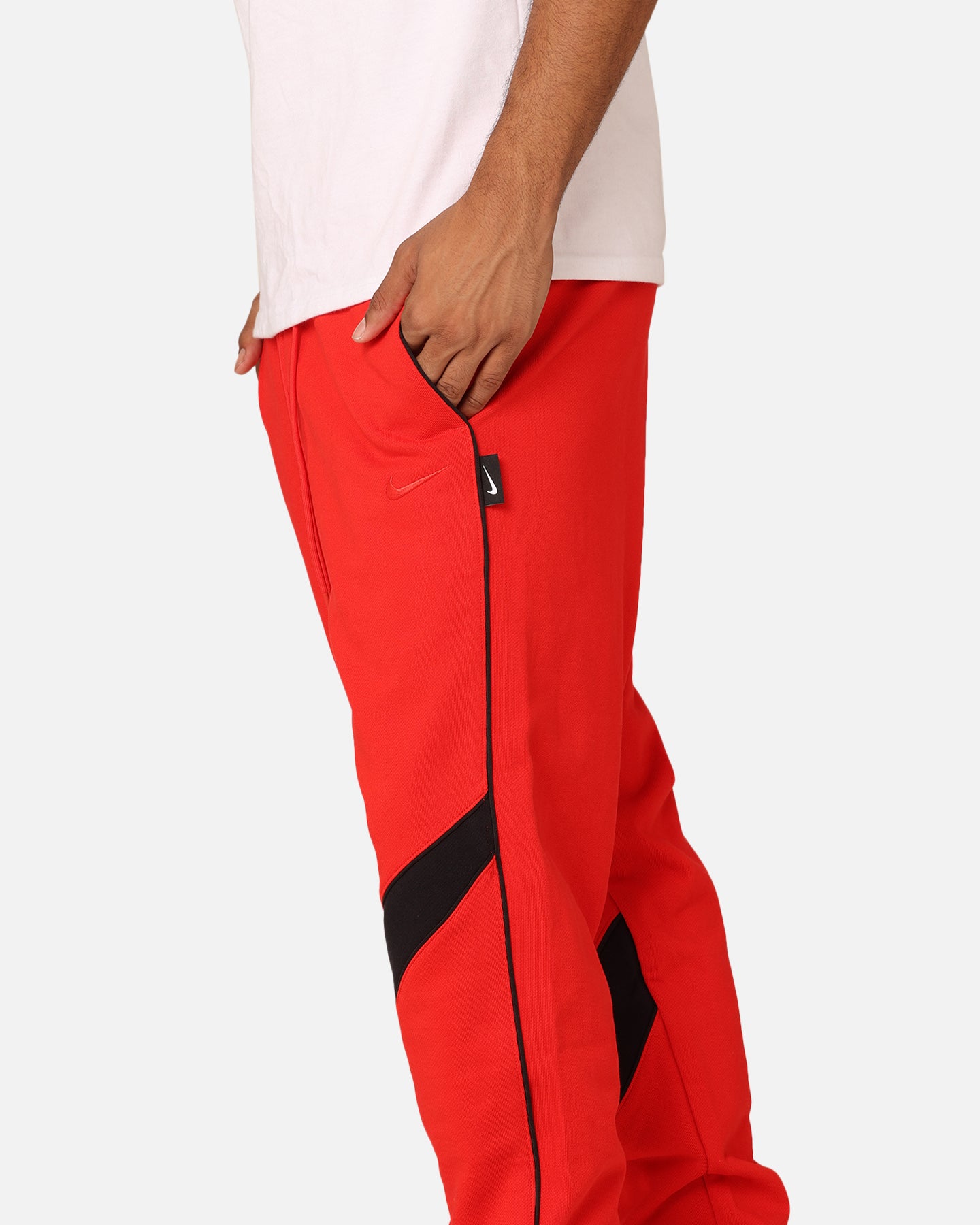nike red swoosh joggers