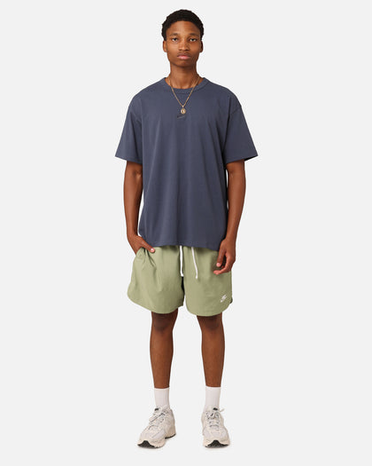 Nike Sports Essentials Club Woven Lined Flow Shorts Oil Green/White