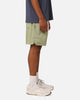 Nike Sports Essentials Club Woven Lined Flow Shorts Oil Green/White