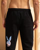 Playboy By Culture Kings Lit Bunny Track Pants Black