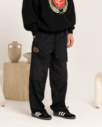 Carre Block Joggers Black