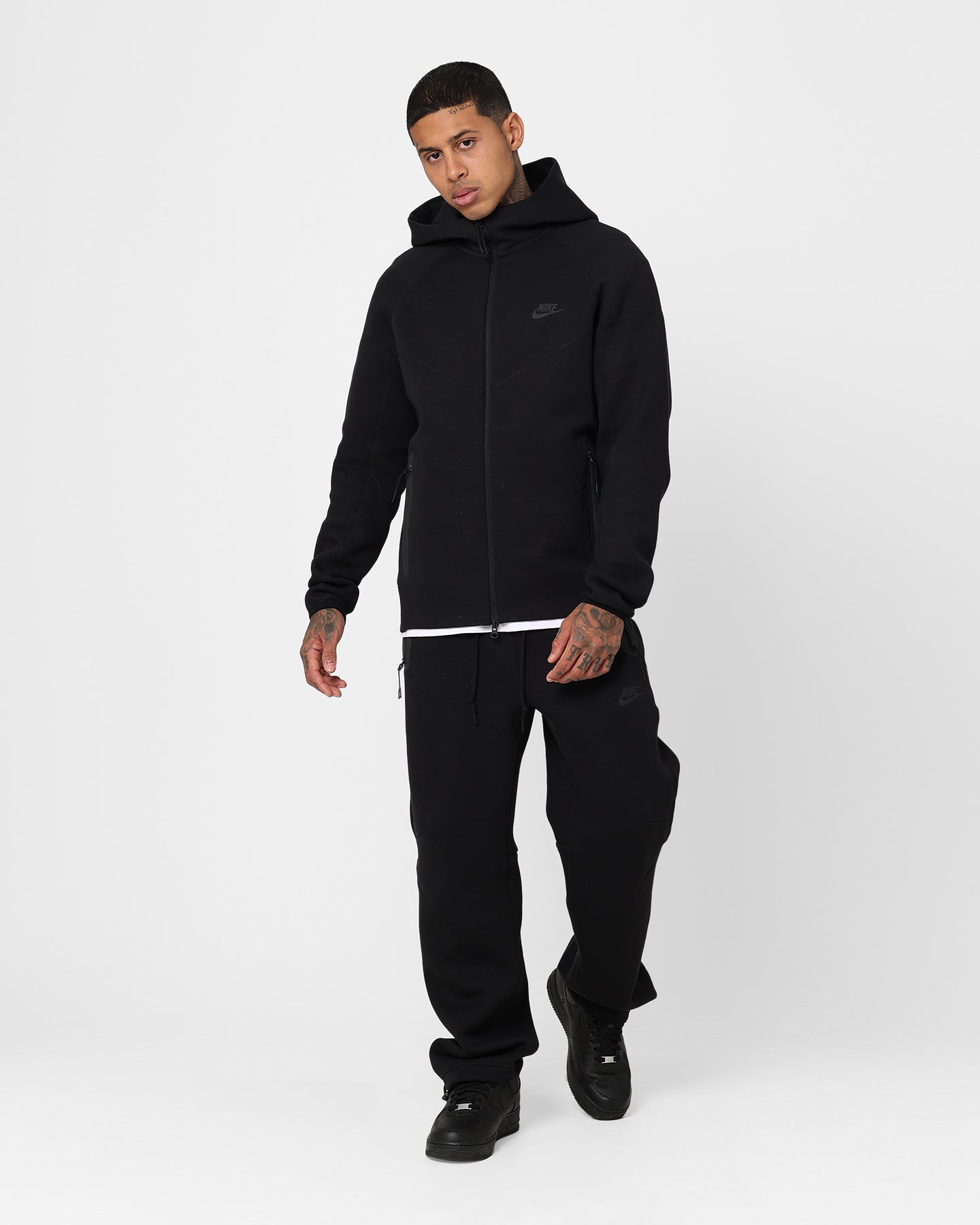 nike tech black tracksuit bottoms