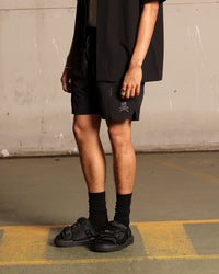Saint Morta Skull And Bones Beach Shorts Black