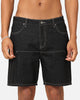Carre Construct Denim Shorts Black