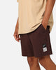 Carre Luxe Linen Shorts Brown