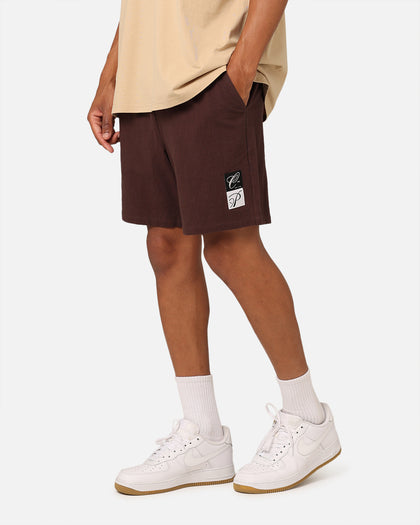 Carre Luxe Linen Shorts Brown