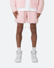 MNML Fuzzy Sweat Shorts Pink