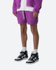 MNML Fuzzy Sweat Shorts Purple