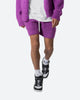 MNML Fuzzy Sweat Shorts Purple