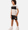 Santa Cruz Kids' Beware Dot Tie Dye Track Shorts Black Tie Dye