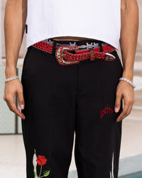 Loiter Western Trouser Black