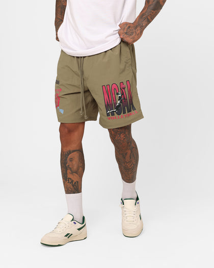 National Collegiate Athletic Association California Volleyball Team Shorts Army Green