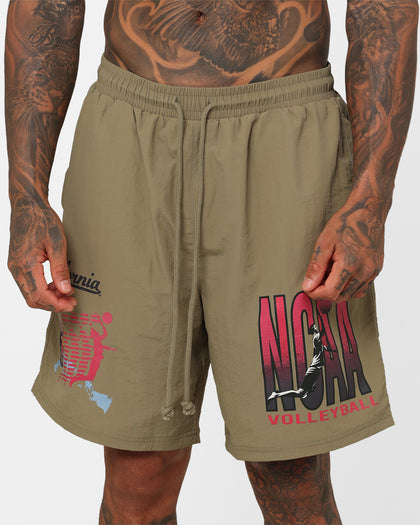 National Collegiate Athletic Association California Volleyball Team Shorts Army Green
