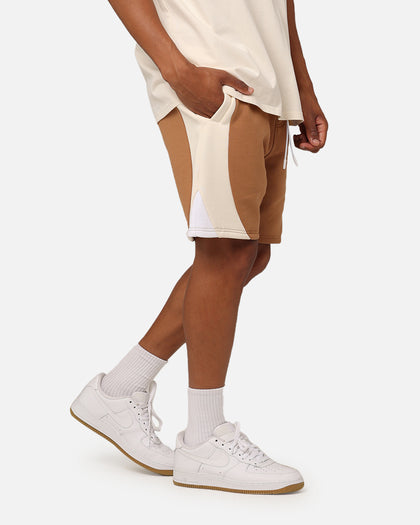 Carre C Star Panelled Shorts Tobacco