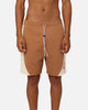 Carre C Star Panelled Shorts Tobacco