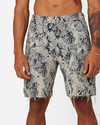 XXIII Rosa Jacquard Shorts Blue