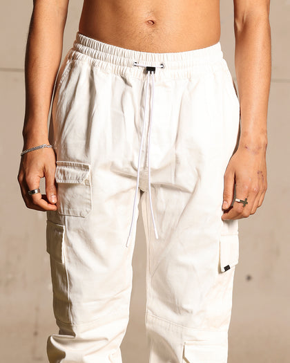 Saint Morta Utility Joggers Off White
