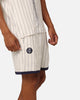 Carre Base Pinstripe Shorts Off White