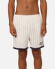 Carre Base Pinstripe Shorts Off White