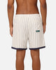 Carre Base Pinstripe Shorts Off White