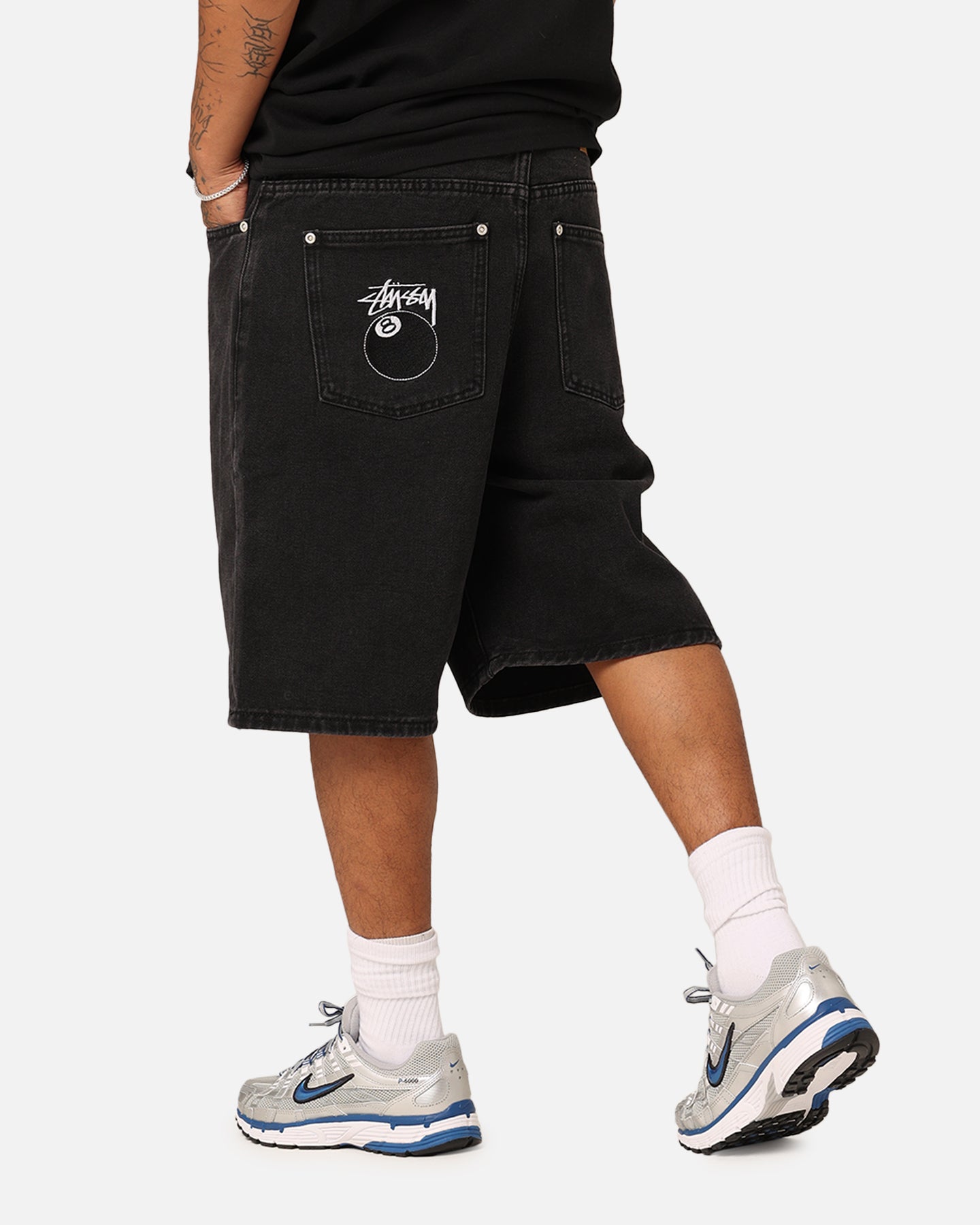 Stussy Denim Big Ol' Shorts Black | Culture Kings NZ