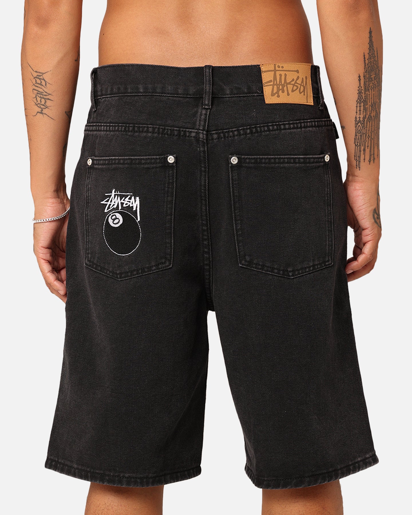 Stussy Denim Big Ol' Shorts Black | Culture Kings NZ