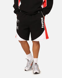 Stussy Football Panelled Shorts Black