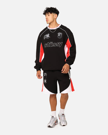 Stussy Football Panelled Shorts Black