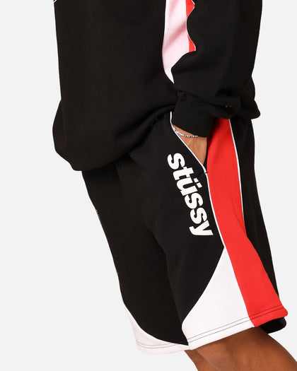 Stussy Football Panelled Shorts Black