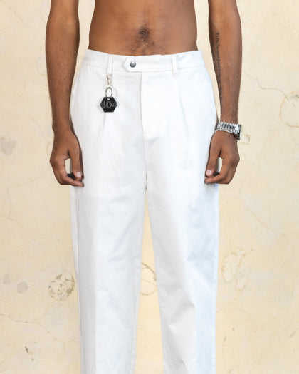 404 Studio High Waist Trousers Off White
