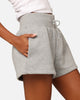 Nike Women's Sportswear Phoenix Fleece High Rise Shorts Dark Grey Heather