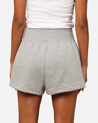 Nike Women's Sportswear Phoenix Fleece High Rise Shorts Dark Grey Heather