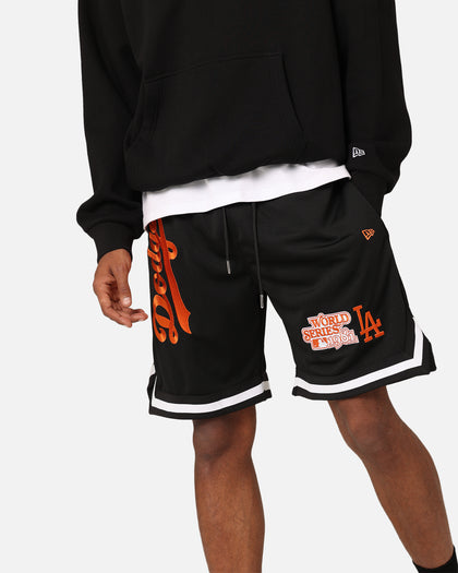New Era Los Angeles Dodgers 'Scary Nights' Mesh Shorts Black/Orange