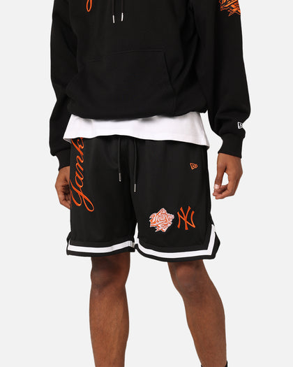 New Era New York Yankees 'Scary Nights' Mesh Shorts Black/Orange