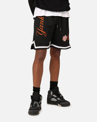 New Era New York Yankees 'Scary Nights' Mesh Shorts Black/Orange