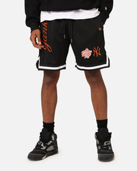 New Era New York Yankees 'Scary Nights' Mesh Shorts Black/Orange